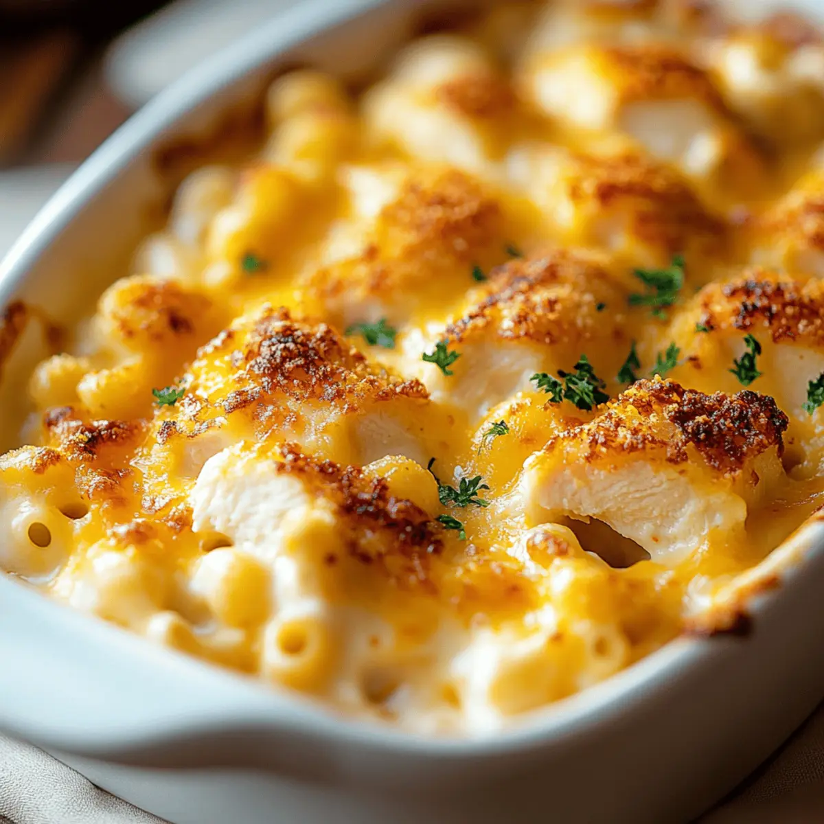 Chicken and Mac and Cheese