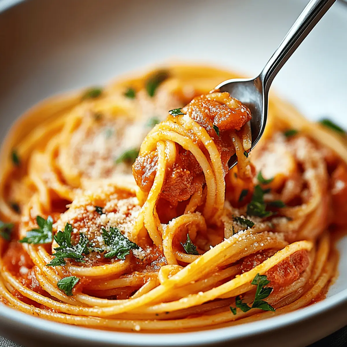 Classic Spaghetti with Tomato Sauce