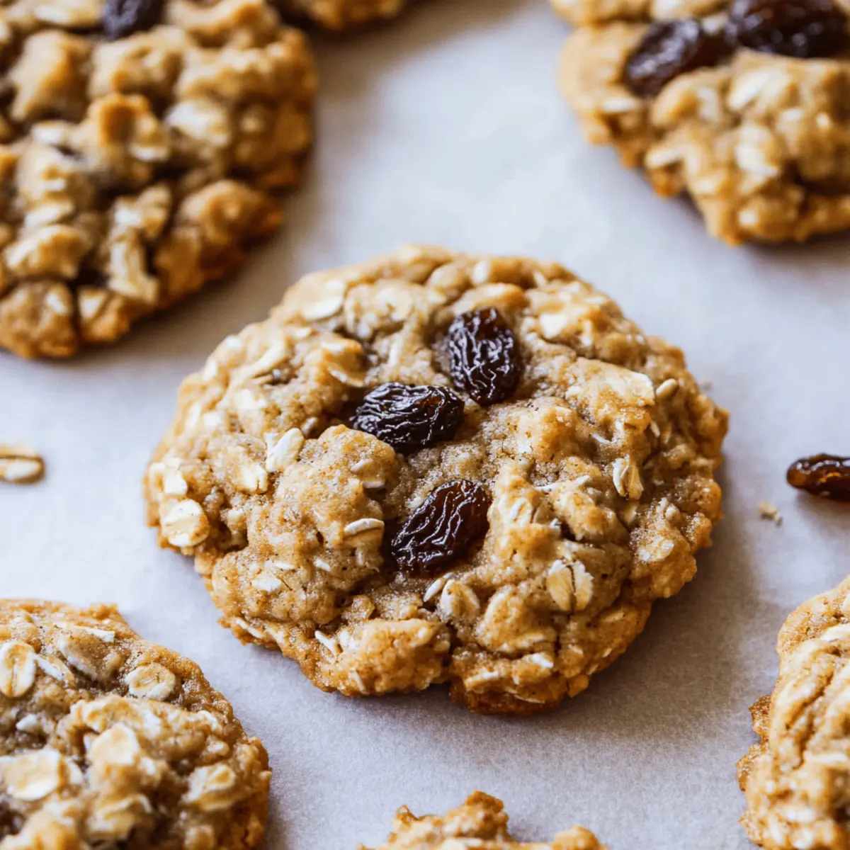 Soft and Chewy Oatmeal Raisin Cookies