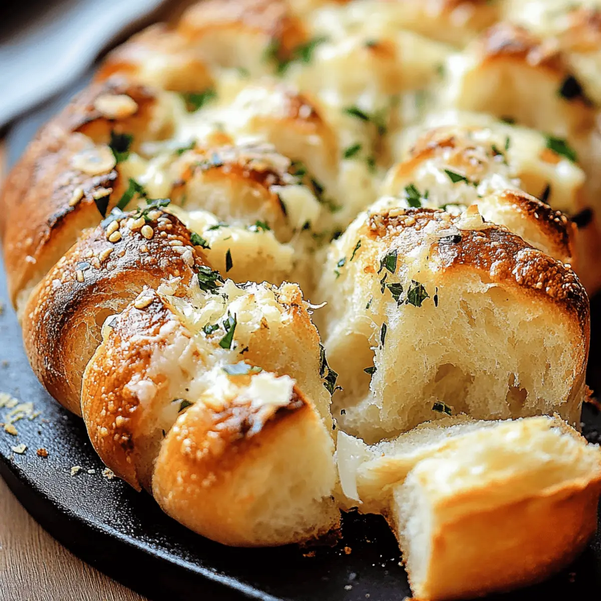 Garlic Parmesan Pull-Apart Bread