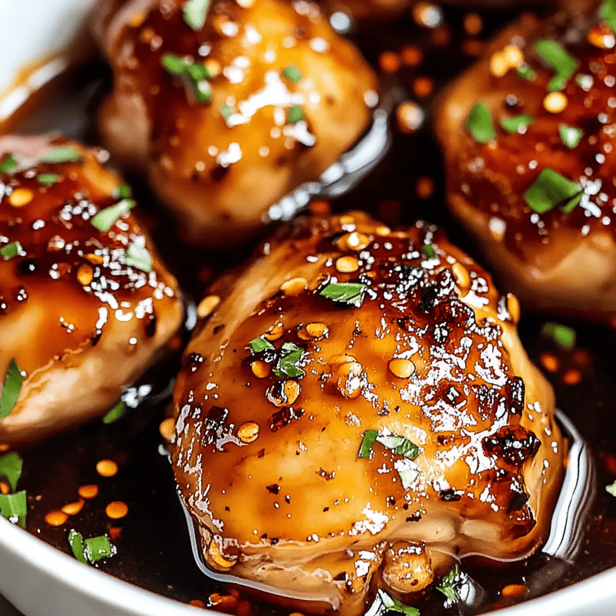Honey Garlic Chicken Thighs